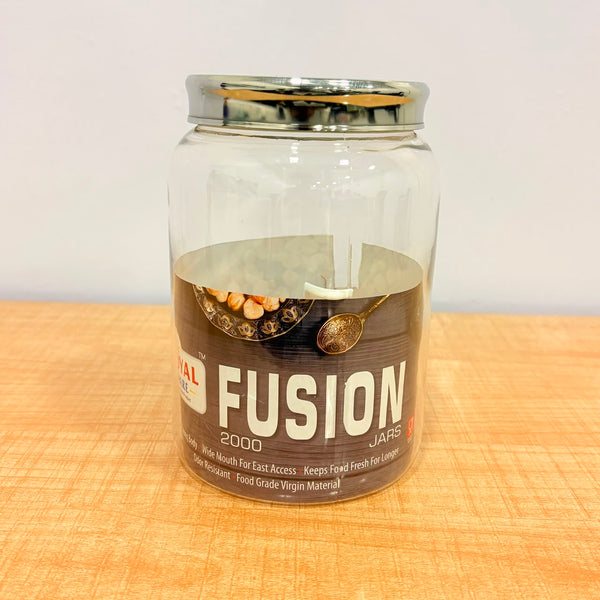 A07003 Royal Ware Fusion Jar 2000 with Stainless Steel Cap (2000 ml)