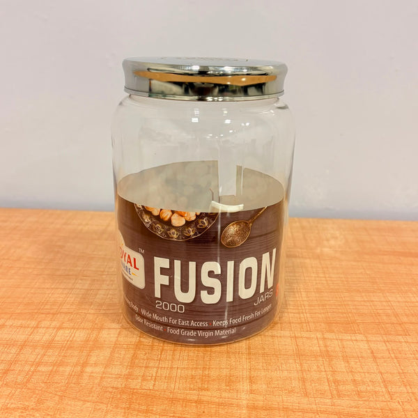 A07003 Royal Ware Fusion Jar 2000 with Stainless Steel Cap (2000 ml)