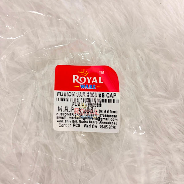 A07005 Royal Ware Fusion Jar 3000 with Stainless Steel Cap (3000 ml)
