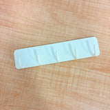 A07011 Plastic Magnetic 5-Link Hook Rail Set with 3M Adhesive Tape - Pack of 2