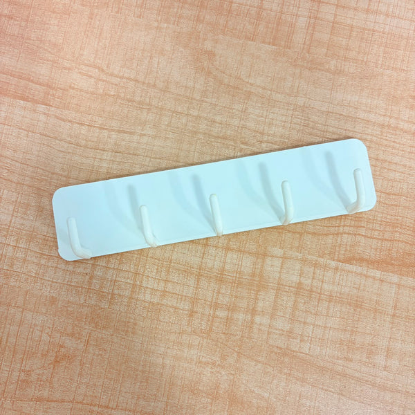 A07011 Plastic Magnetic 5-Link Hook Rail Set with 3M Adhesive Tape - Pack of 2