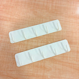 A07011 Plastic Magnetic 5-Link Hook Rail Set with 3M Adhesive Tape - Pack of 2