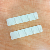 A07011 Plastic Magnetic 5-Link Hook Rail Set with 3M Adhesive Tape - Pack of 2