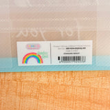 A07013 Rainbow Rush Frosted Plastic Gift Bag with Handles (240 × 195 × 95 mm)
