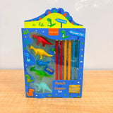 A07014 Little Tree Dinosaur Club Pencil and Eraser Stationery Set