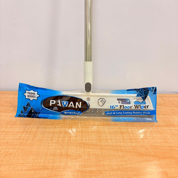 A07019 16inch TPR Floor Wiper with Long Stainless Steel Handle