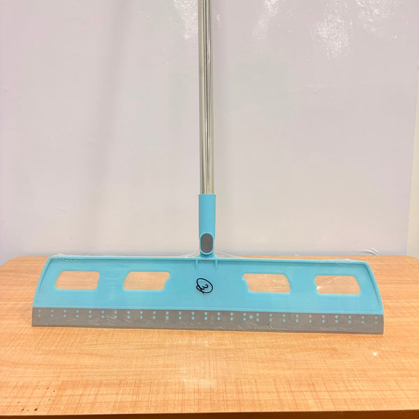 A07022 21 Inch 180° Rotating Head TPR Floor Wiper with Stainless Steel Handle
