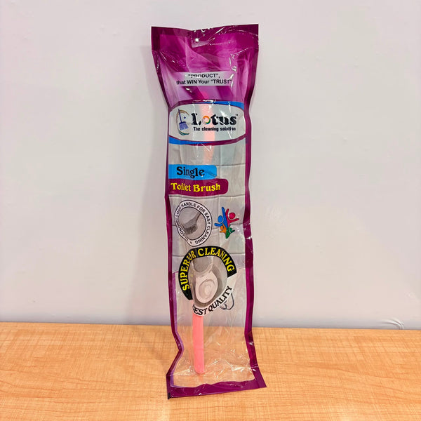 A07027 Plastic Dual Toilet Brush with Ergonomic Long Handle
