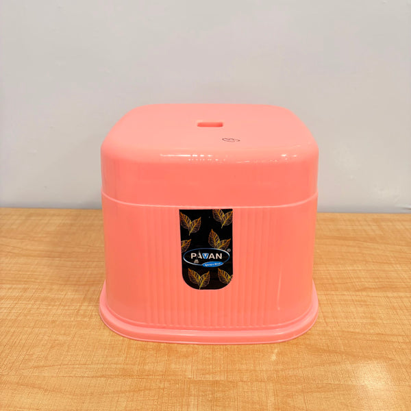 A07034 Square Line Plastic Bath Patla - Jumbo