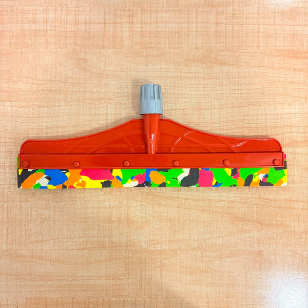 A07036 Plastic Floor Wiper Head with Multicolor EVA Rubber Blade