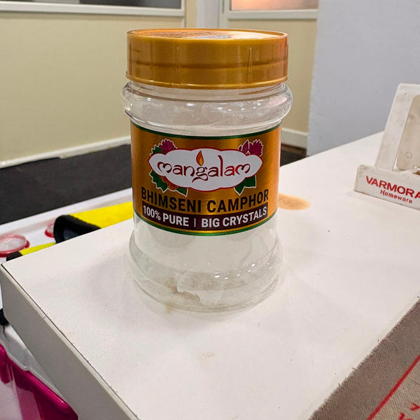 3853 MANGALAM Bhimseni Camphor chunk 100g Jar - Pack Of 1