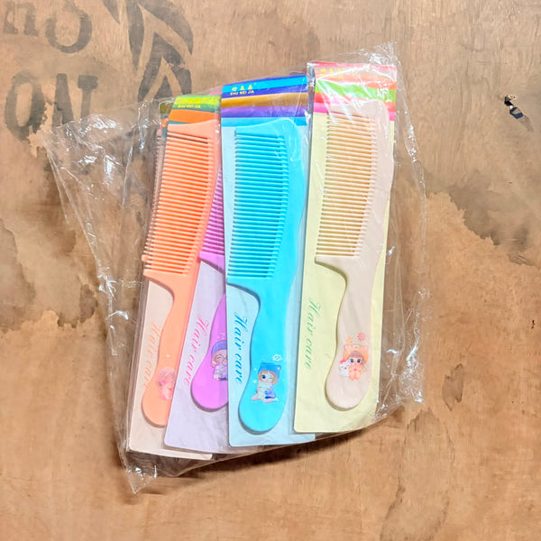 A06970 Anti-Static Hair Comb Set – Printed & Amber Stylist Hair Combs