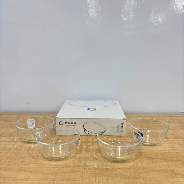 A07082 Langxu Glass Bowl Set - 325ml (Pack of 4) [LXW116]