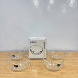 A07083 Langxu Transparent Clear Glass Bowl Set - 700ml (Set of 4) [LXW113]