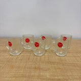 A07085 KARBON Glass Tea Cup Set - 90 ml (Set of 6) [KRZB324ABCD]