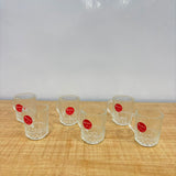 A07085 KARBON Glass Tea Cup Set - 90 ml (Set of 6) [KRZB324ABCD]