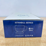 A07087 Glacira Istanbul Series 80ml Glass Tea & Espresso Cups Set (6pc) [GC-114-115]