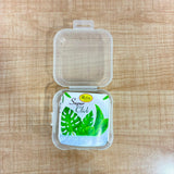 A07091 Royal Plast Super Click Small Transparent Plastic Storage Container with Hinged Lid