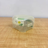 A07091 Royal Plast Super Click Small Transparent Plastic Storage Container with Hinged Lid