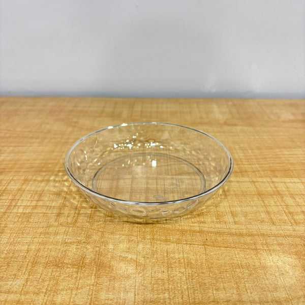 A07092 Royal Plast Clear Plastic Aura Snack Plate Set - 1 Pc