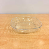 A07093 Royal Plast Amaze Square Transparent Plastic Snack Plate- Pack of 1