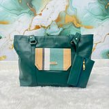 A07098 Women’s Stylish Tote Handbag with Matching Pouch
