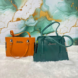 A07099 Women’s Textured PU Leather Tote Handbag