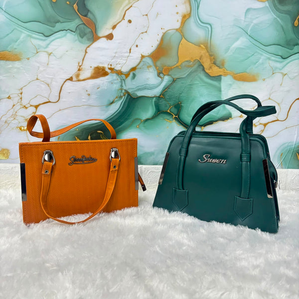 A07099 Women’s Textured PU Leather Tote Handbag