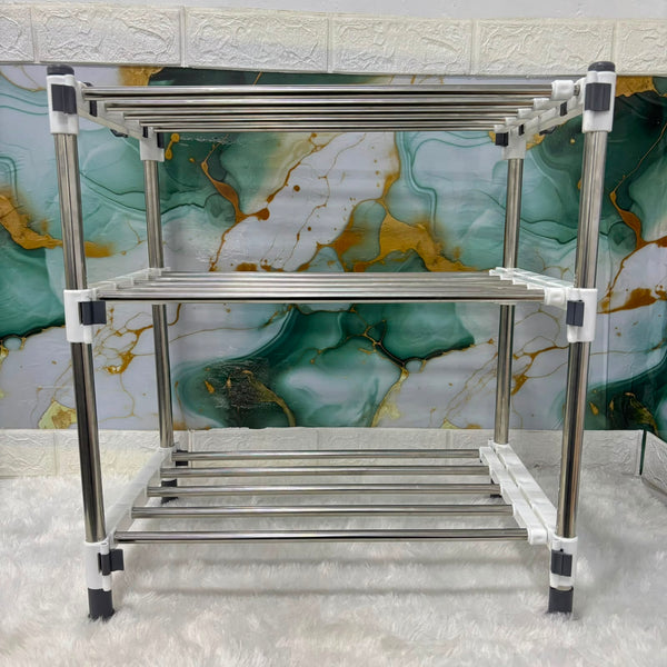 A07102 3-Layer Stainless Steel Magic Multi Storage Rack