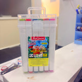 AM2463 Plastic Twin Head Sketch Marker - 24pcs (JCC-777-24)