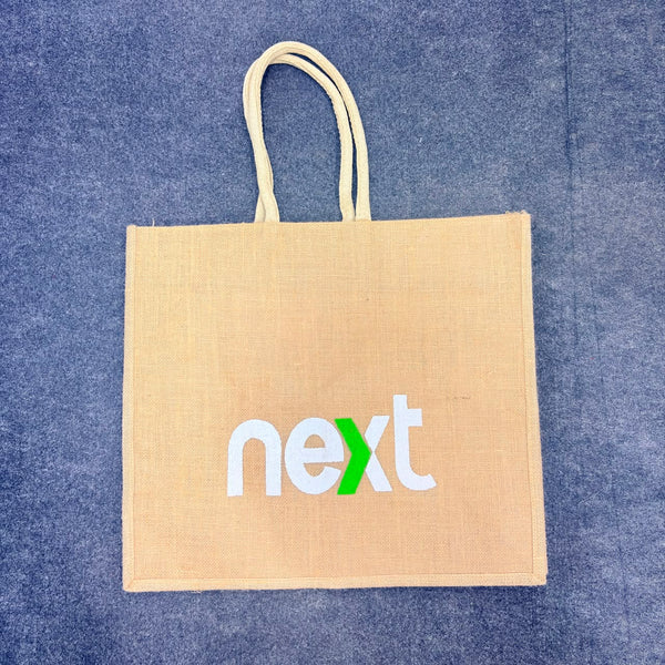 AM2901 Next Eco Friendly Jute Bag for Grocery Shopping with Zip by Meme jumbo