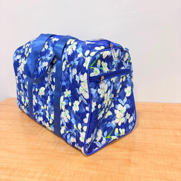 AM6934 Printed Quilted Travel Duffle Bag with Twin Carrying Handles