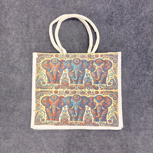 AM0549 Jute Bags for Lunch for Women and Men | Jute Grocery & Multipurpose Bag
