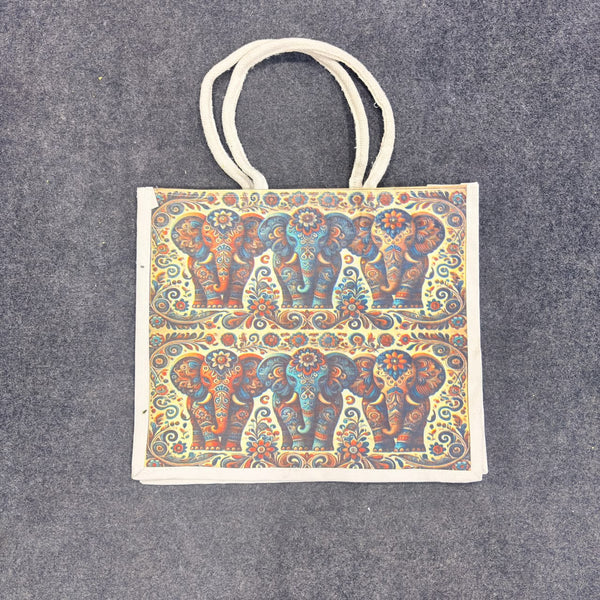 AM0549 Jute Bags for Lunch for Women and Men | Jute Grocery & Multipurpose Bag