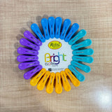 A07167 Royal Plast Bright Heavy-Duty Plastic Cloth Clips Set (24 Pcs)