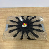 A07172 Royal Plast Transparent Acrylic Rectangular Serving Tray with Integrated Handles