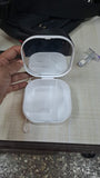 A07174 Portable Denture & Aligner Jewellery Storage Box with Built-in Mirror and Lanyard