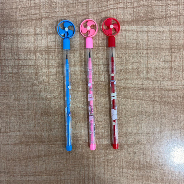 A07179 Kids Mini Fan Top Stacking Pencil - (Pack Of 5)