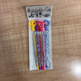 A07179 Kids Mini Fan Top Stacking Pencil - (Pack Of 5)