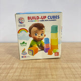 A07183 10 Colourful Build-Up Cubes with Numbers
