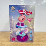 A07187 Unicorn Roll & Spin Ball Drop Tower Toy for Toddlers (9+ Months)