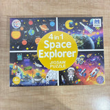 A07189 4-in-1 Space Explorer Jigsaw Puzzle for Kids (Age 4+) – 140 Pieces Total (4 x 35 Pcs Set)