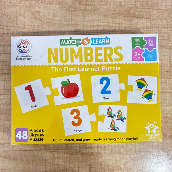 A07197 Match & Learn Numbers Jigsaw Puzzle for Kids (48 Pieces)