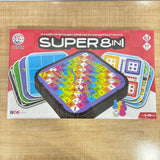 A07198 Super 8-in-1 Multipurpose Table Top Family Board Game Set (Age 5 to 99)