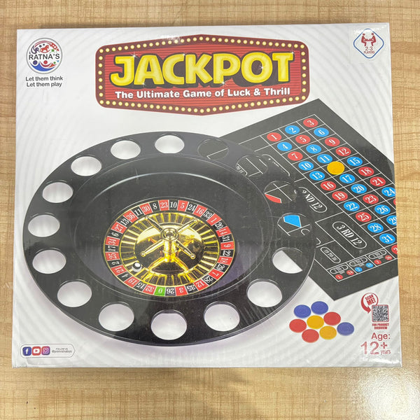 A07206 Jackpot Casino Roulette Board Game for Kids & Adults (Age 12+)