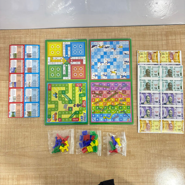 A07214 Senior Ludo & Snakes and Ladders 2-in-1 Board Game Set