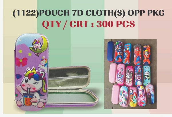 A07222 7D Printed Kids Pencil Pouch – Hard Shell Zipper Station Organizer