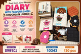 A07224 Chocolate Flavour Scented Jumbo Food-Shaped Diary & Notebook