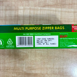 A07254 Multi-Purpose Zipper Storage & Freezer Bags with Ziplock Closure