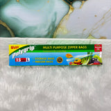 A07256 Multi-Purpose Zipper Storage and Freezer Bags - Large 15 Bags